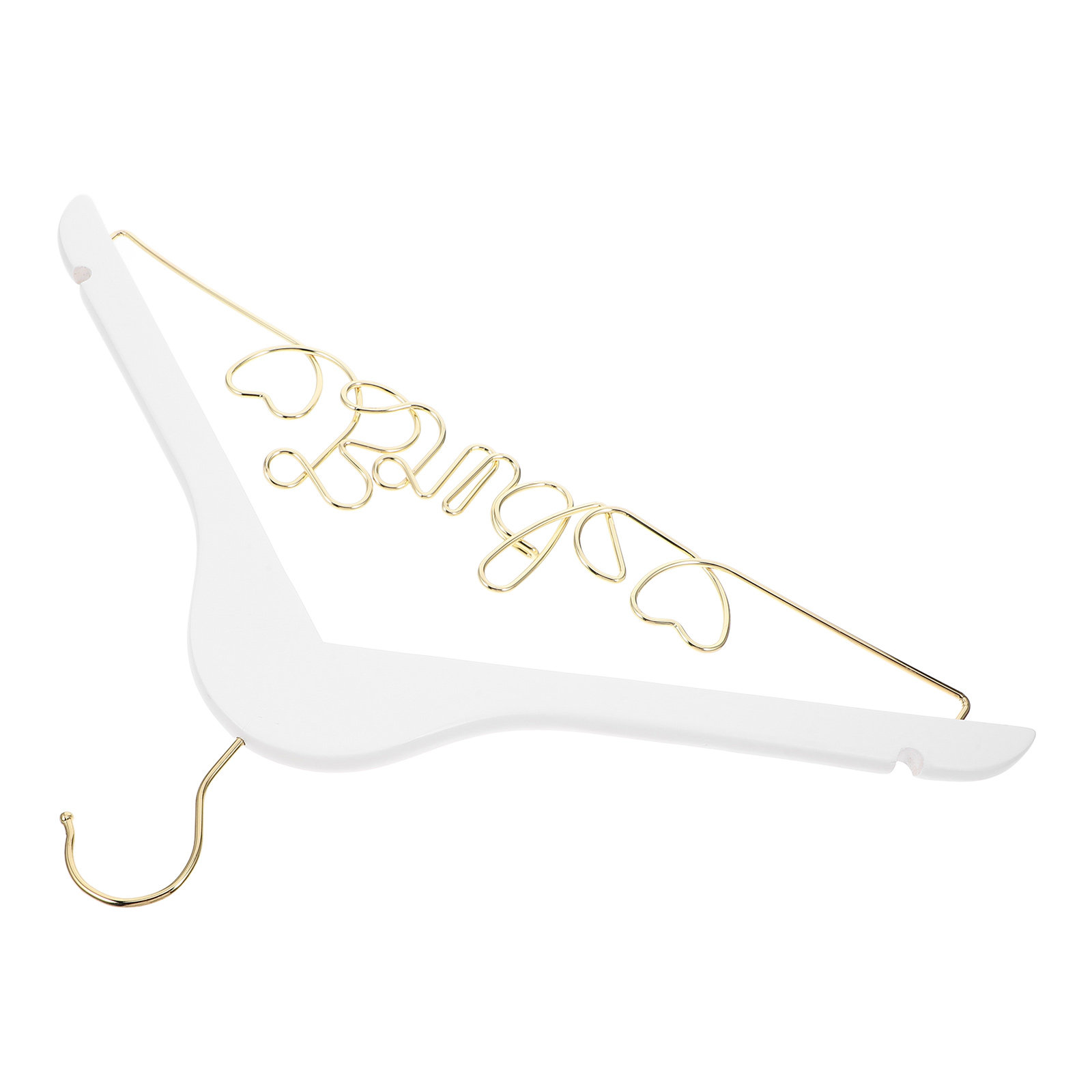 Suit Supply Wedding Party - Wood White Alphabet Metal Wedding Dress