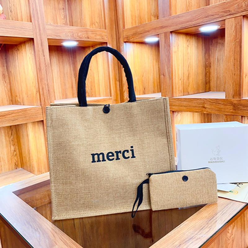 2 Pcs Linen Tote Bag Large Cap - Wedding Vendor review and price