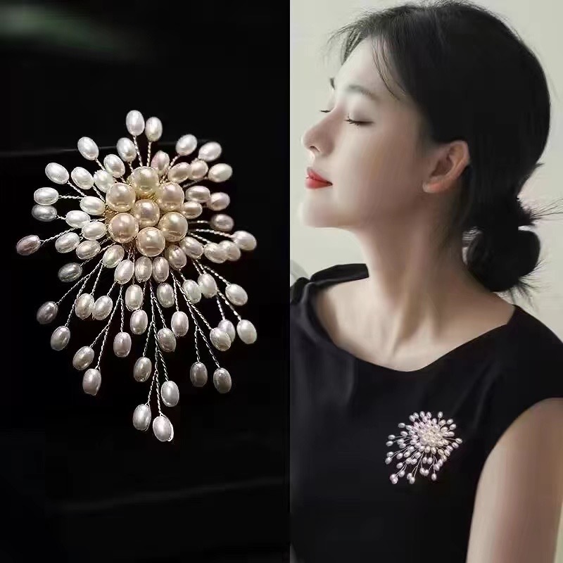 Pearls Brooch for Elegant Wome - Suit Supply Wedding Party review and price