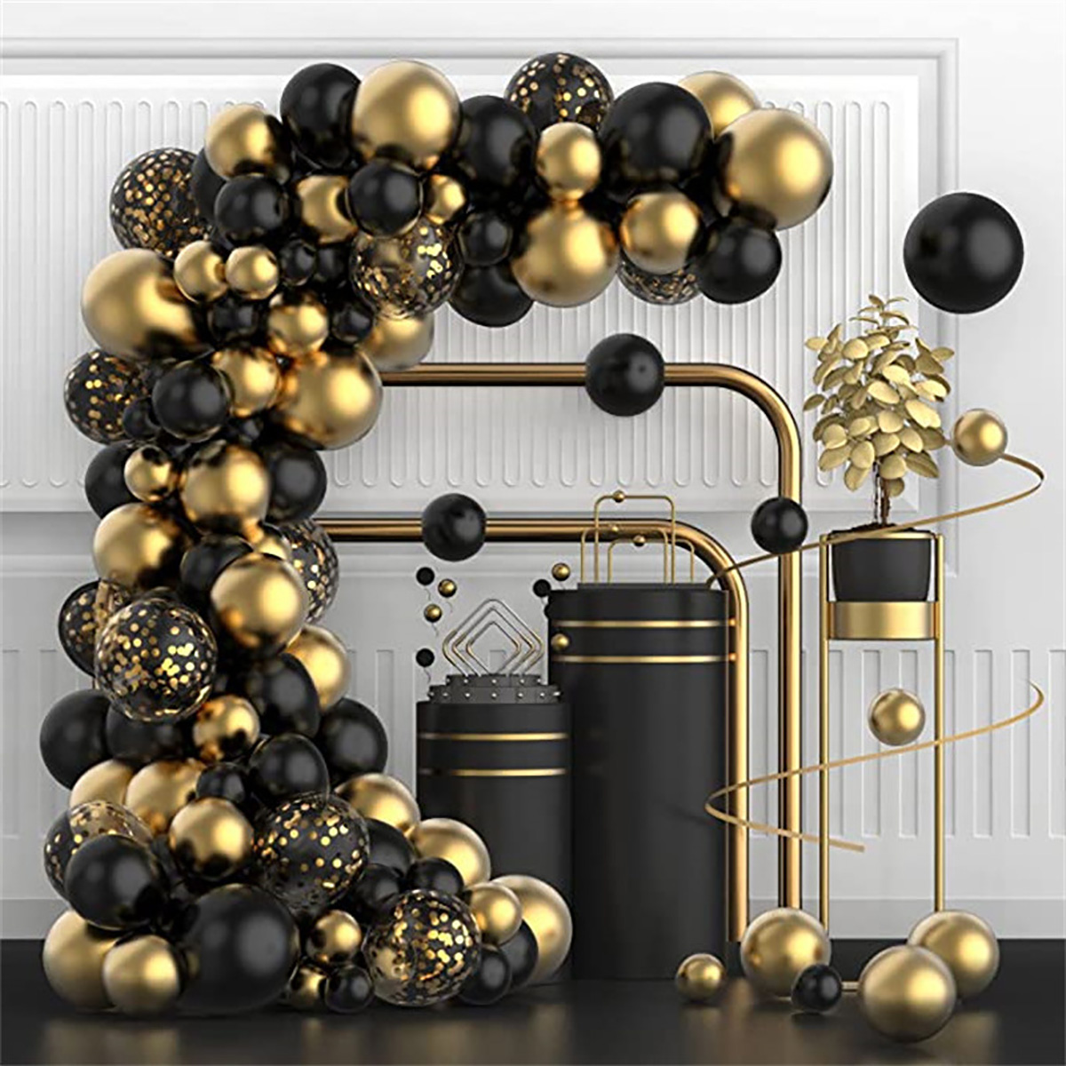 102Pcs Black Metallic Gold Con - Wedding Day Supply Kit review and price