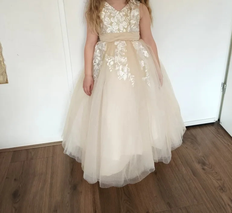 Elegant Flower Girl Dress For  - Bridal Sash Ribbon review and price