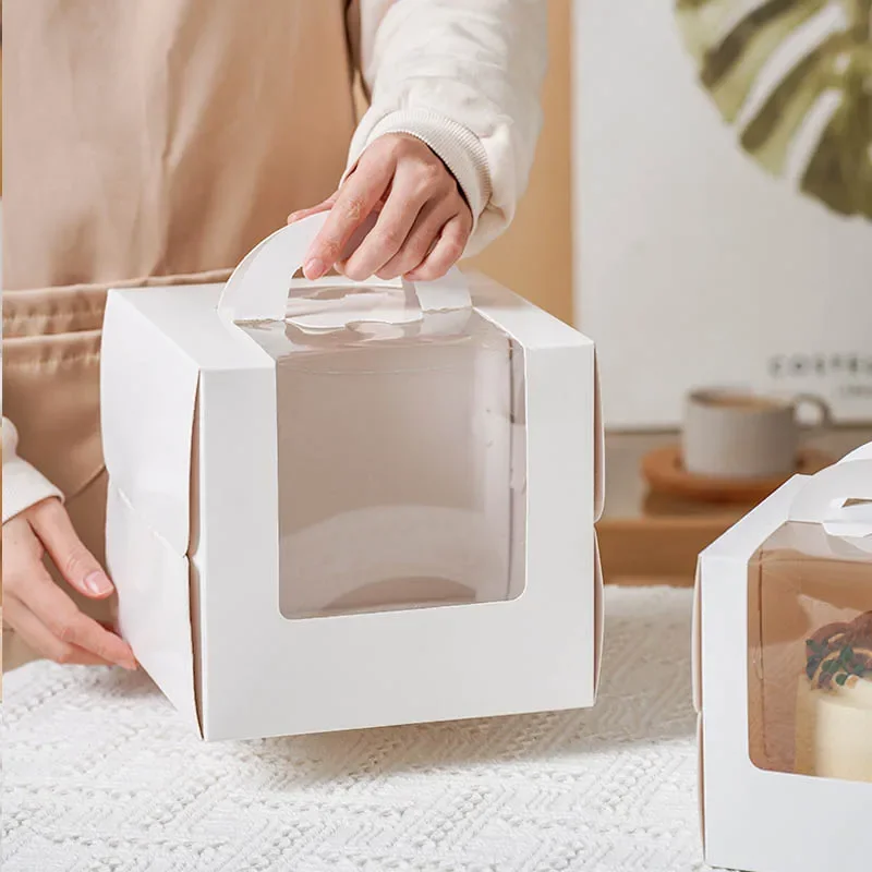 10pcs White Cake Box with Hand - Wedding Supply.Box review and price