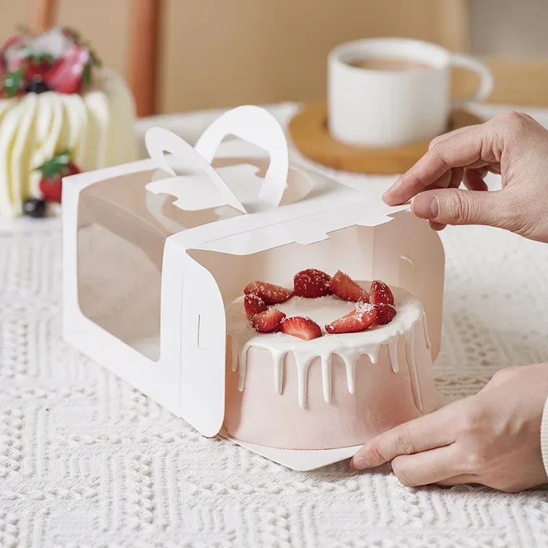 10pcs White Cake Box with Hand - Wedding Supply.Box review and price