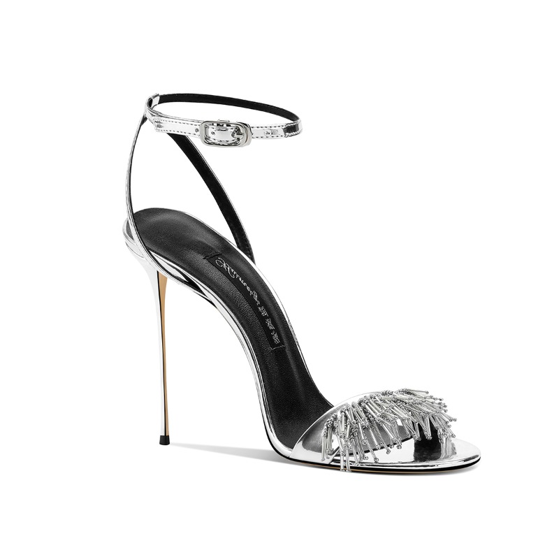 Silver Stiletto Heels Women  S - Wedding Super review and price