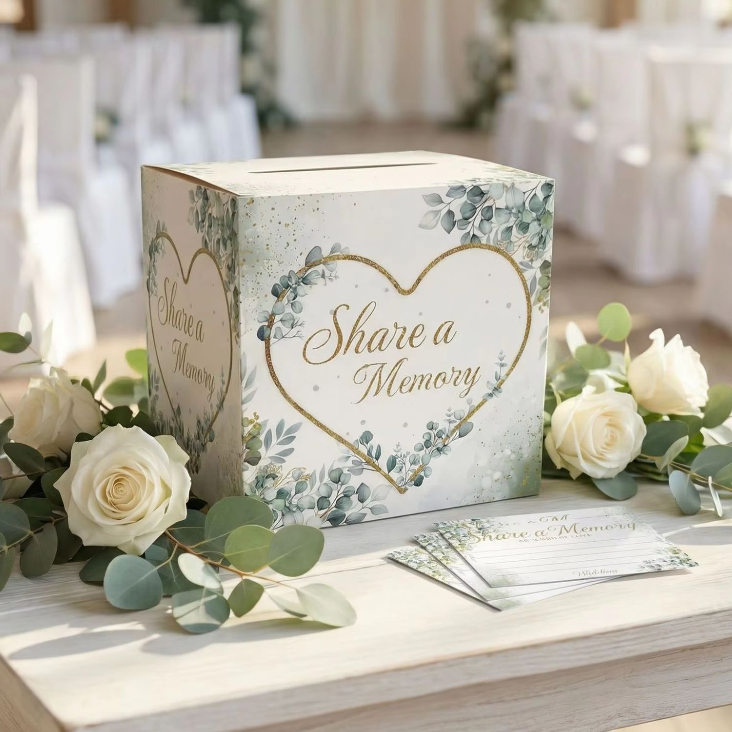 White Floral Wedding Card Box  - Wedding Supply.Box review and price
