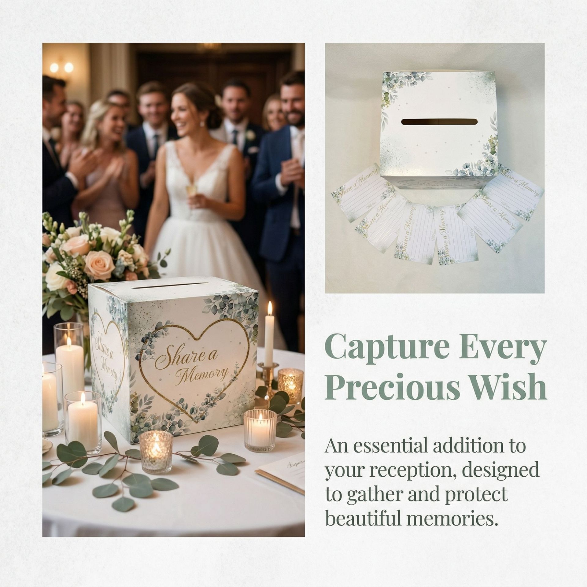White Floral Wedding Card Box  - Wedding Supply.Box review and price