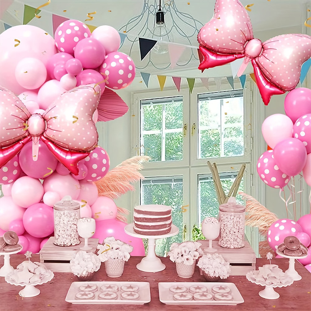 99pcs Pink Bow Minnie Foil Bal - Wedding Day Supply Kit review and price