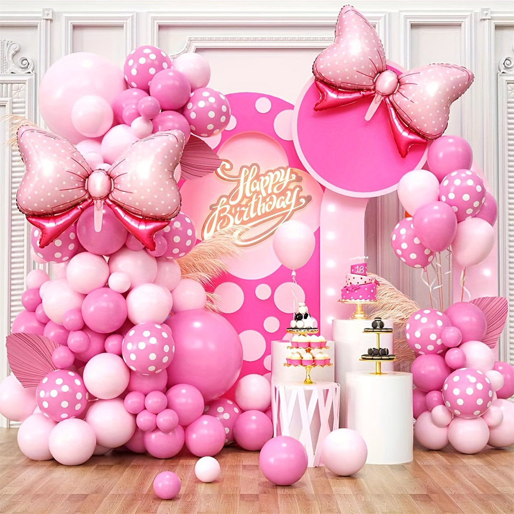 99pcs Pink Bow Minnie Foil Bal - Wedding Day Supply Kit review and price