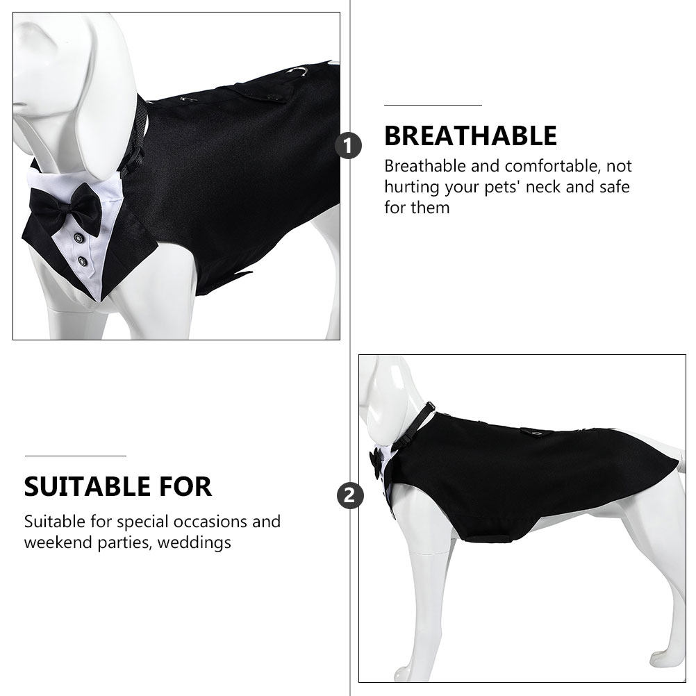 1Set Dog Suit and Bandana Dog  - Suit Supply Wedding Party review and price